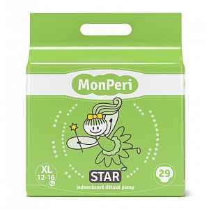 MonPeri Star XL 12-16 kg dětské pleny 29 ks