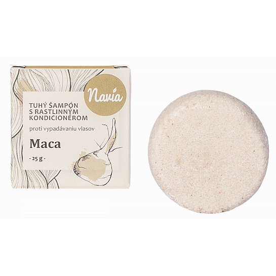 Navia Tuhý šampon s kondicionérem Maca 25g