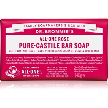 Dr. Bronner’s Rose tuhé mýdlo  140 g