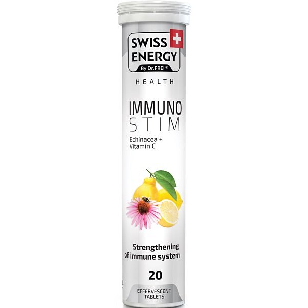 Swiss Energy Immunostim Echinacea + Vitamín C 20 šumivých tablet exp. 05/20