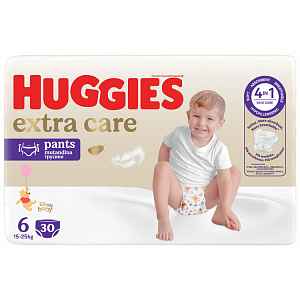 HUGGIES® Kalhotky plenkové jednorázové Elite Soft Pants 6 (15-25 kg), 30 ks