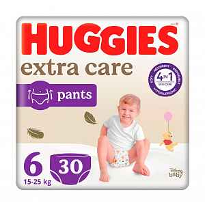 HUGGIES® Kalhotky plenkové jednorázové Elite Soft Pants 6 (15-25 kg), 30 ks