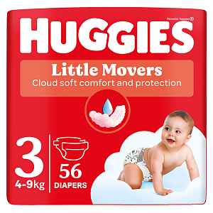 HUGGIES® Pleny jednorázové Ultra Comfort Jumbo 3 (4-9 kg), 56 ks