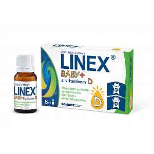 Linex Baby + S Vitamínem D 8ml