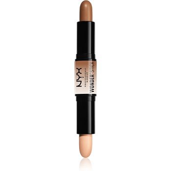 NYX Professional Makeup Wonder Stick oboustranná konturovací tyčinka odstín 02 Medium 2 x 4 g