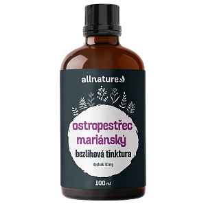 Allnature Ostropestřec mariánský bezlihová tinktura 100 ml