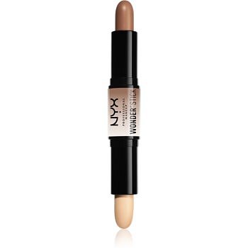 NYX Professional Makeup Wonder Stick oboustranná konturovací tyčinka odstín 01 Light 2 x 4 g