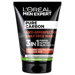 Loréal Paris Men Expert Pure Carbon 3v1 čisticí gel proti nedokonalostem pleti 100 ml