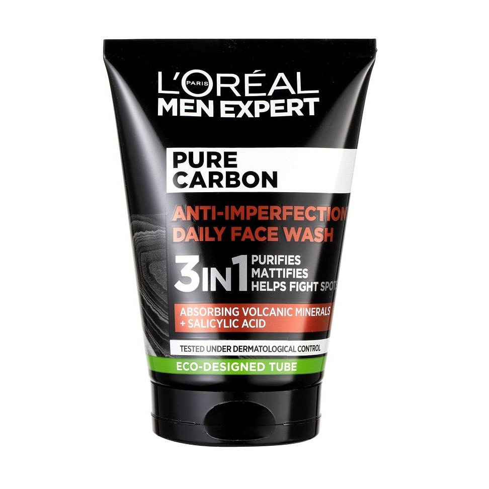 Loréal Paris Men Expert Pure Carbon 3v1 čisticí gel proti nedokonalostem pleti 100 ml