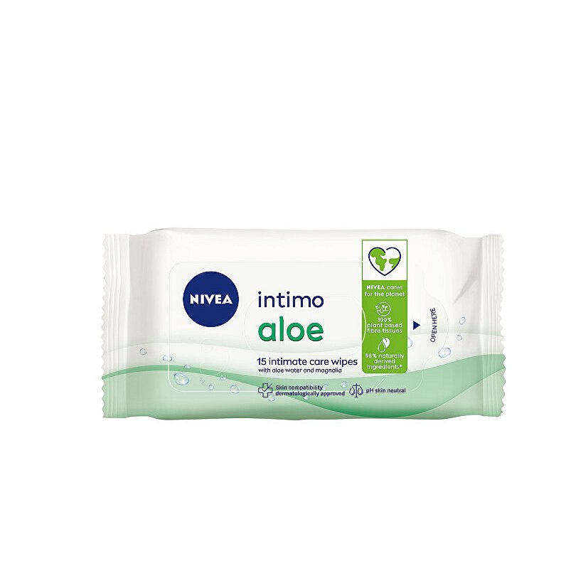 Ubrousky pro intimní hygienu Intimo Aloe (Intimate Care Wipes) 15 ks