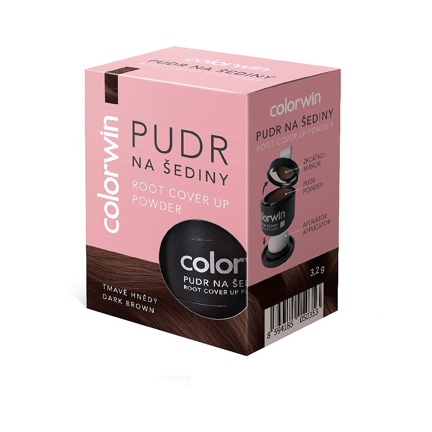 Colorwin Pudr na šediny tmavě hnědý 3,2g