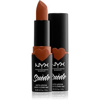 NYX Professional Makeup Suede Matte  Lipstick matná rtěnka odstín 08 Peach Don't Kill My Vibe 3,5 g