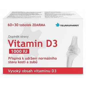 Vitamin D3 1000iu Tobolek 60+30 Zdarma