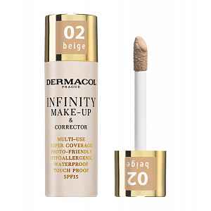 Dermacol Infinity make-up a korektor 02 beige 20 g