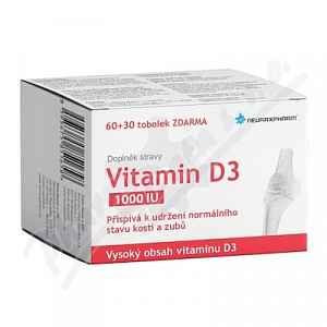 Vitamin D3 1000iu Tobolek 60+30 Zdarma