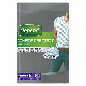 Depend Normal pro muže L/XL absorpční natahovací kalhotky 9 ks