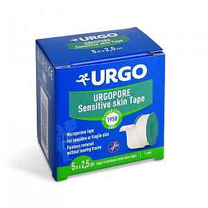 Urgo PORE 5 m x 2,5 cm fixační náplast z netkané textilie 1 ks