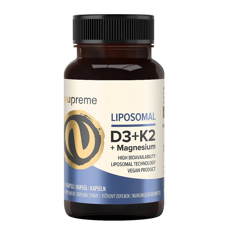 NUPREME Liposomal Vitamín D3 + K2 30 kapslí