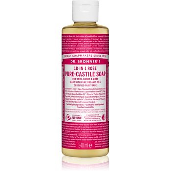 Dr. Bronner’s Rose tekuté univerzální mýdlo  240 ml