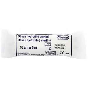 Obin. hydrofil.pletené ster.10cmx5m/1ks Steriwund