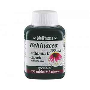 MedPharma Echinacea 100 mg+vitamín C+zinek tablety 107