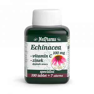 MedPharma Echinacea 100 mg+vitamín C+zinek tablety 107