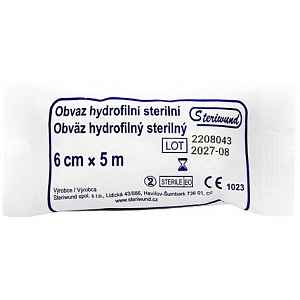 Obin. hydrofil.pletené ster.6cmx5m/1ks Steriwund