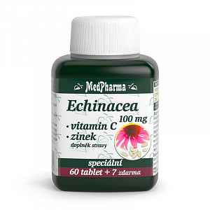 MedPharma Echinacea 100 mg+vitamín C+zinek tablety 67