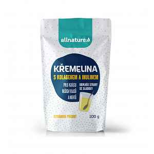 Allnature Křemelina Kolagen+inulin Př.citrón 100g