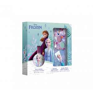 Disney Frozen II Toaletní voda 30 ml s očními stíny a leskem na rty dárkový set