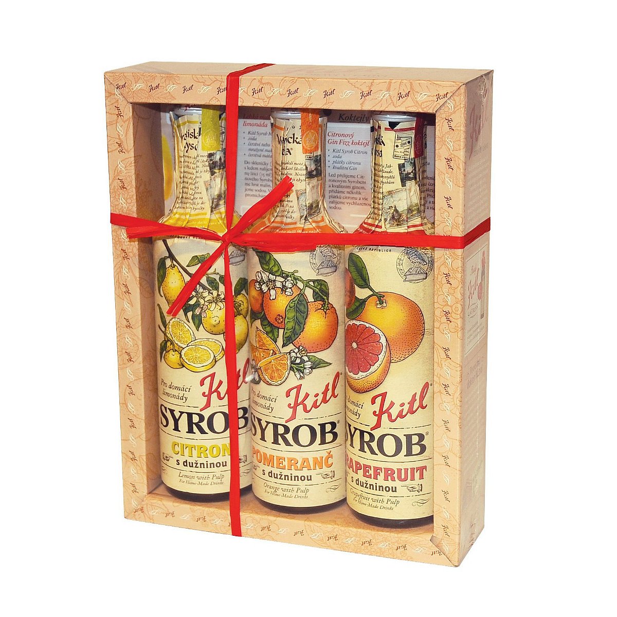 Kitl Syrob Citrusy Grep, Citron, Pomeranč dárkové balení 3x500 ml