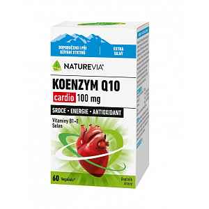 NatureVia Koenzym Q10 Cardio 100 mg 60 kapslí