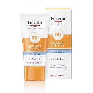 Eucerin SUN Sensitive Protect SPF50+ vysoce ochranný krém na obličej 50 ml