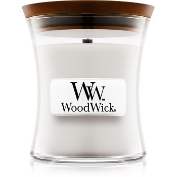 Woodwick Warm Wool vonná svíčka 85 g s dřevěným knotem