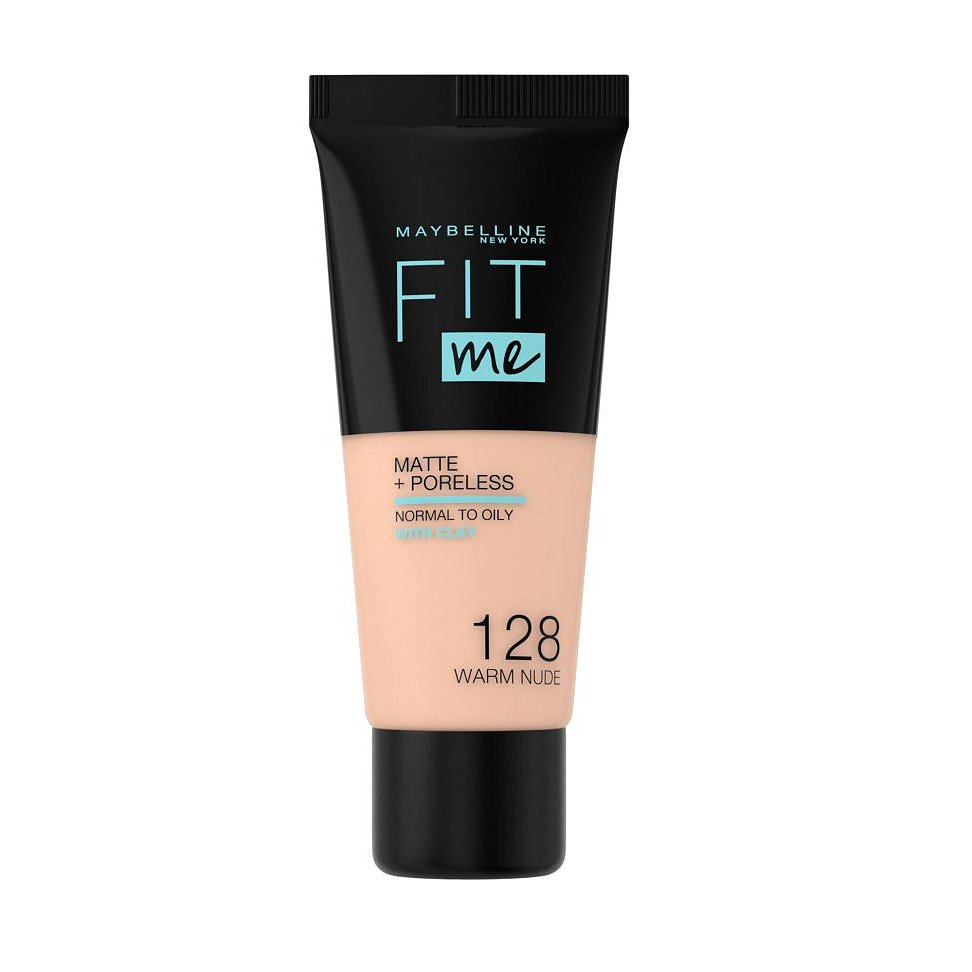 Maybelline Fit me Matte + Poreless odstín 128 Warm Nude make-up 30 ml