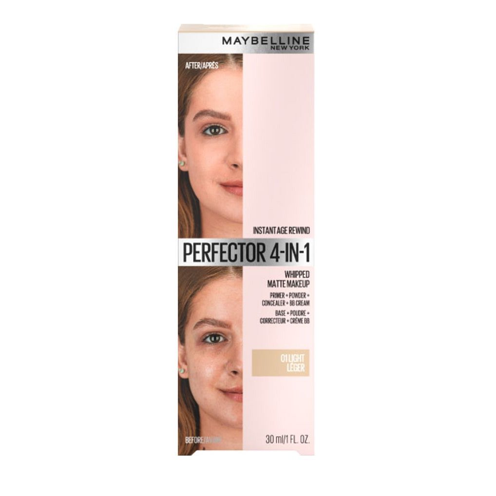 Maybelline Instant Age Rewind Perfector 4v1 odstín 01 Light matující make-up 18 g