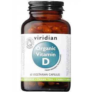 Viridian Vitamin D Organic 60 kapslí