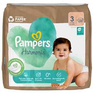 Pampers Harmonie 3 plenkové kalhotky 6-10kg 28ks