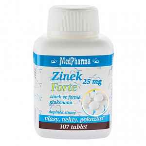 MEDPHARMA Zinek Forte 25 mg 107 tablet