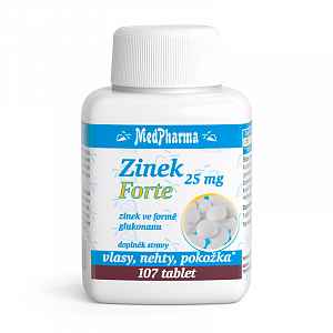 MEDPHARMA Zinek Forte 25 mg 107 tablet