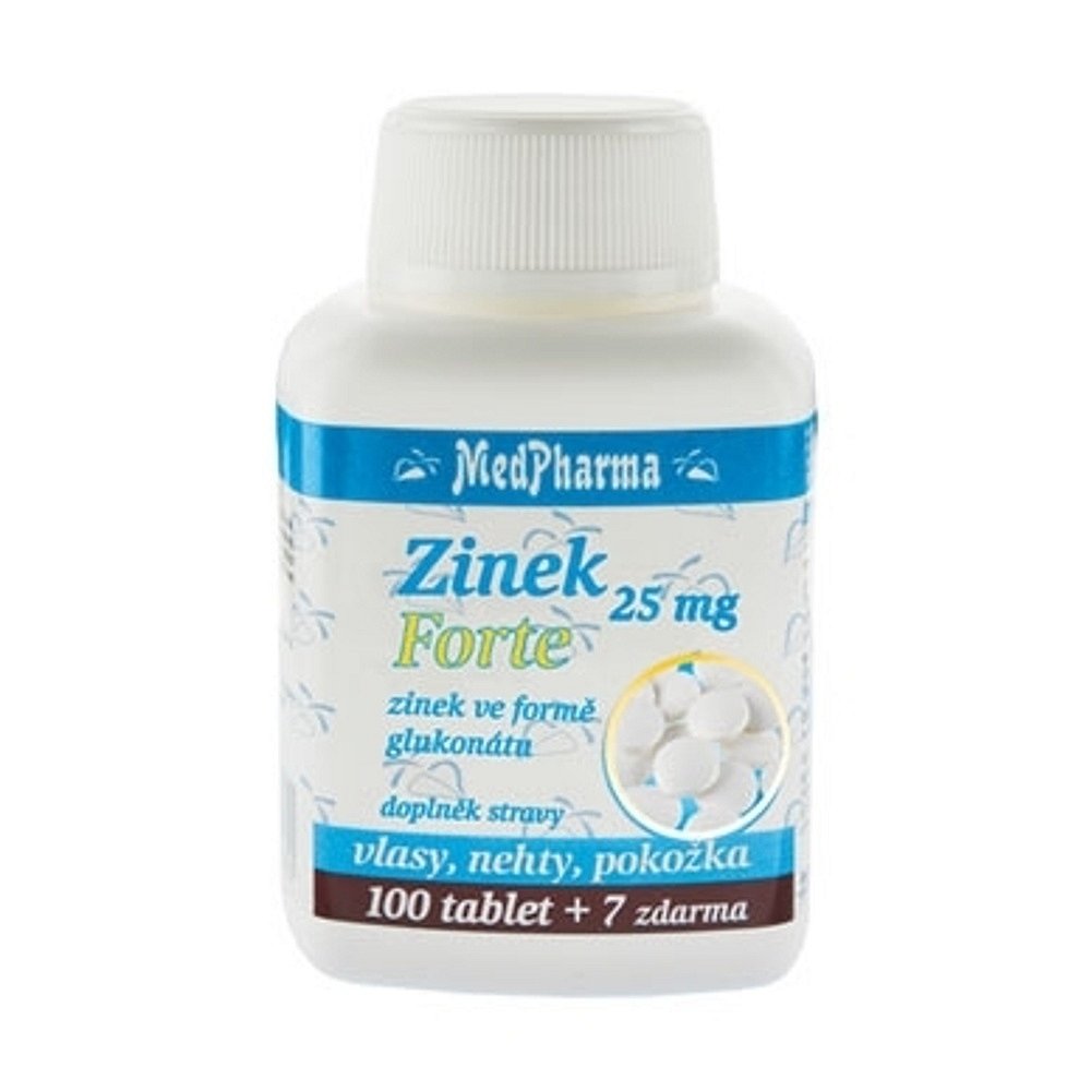 MEDPHARMA Zinek Forte 25 mg 107 tablet