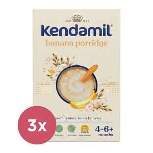 KENDAMIL Kaše mléčná s banánem 3 x 150 g