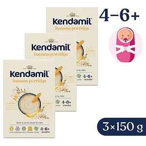 KENDAMIL Kaše mléčná s banánem 3 x 150 g