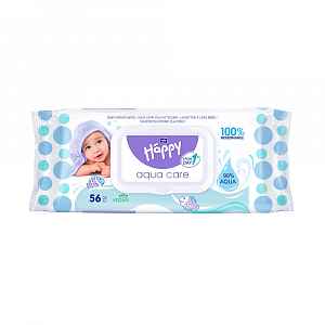 Bella Baby Happy Aqua care čisticí ubrousky 56 ks