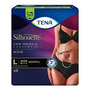 Tena Silhouette Normal Low Waist Noir L kalhotky absorpční natahovací,boky 95-125cm,810ml,