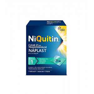 Niquitin Clear 21 mg transdermální náplast 7 ks