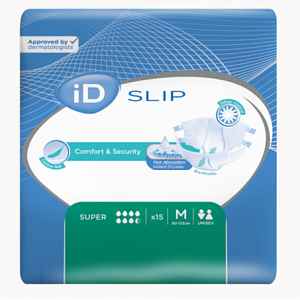 iD Slip Medium Super plenkové kalhotky s lepítky 15 ks