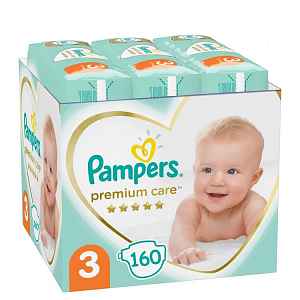 PAMPERS Premium Care 3 plenky (160 ks), 6-10 kg