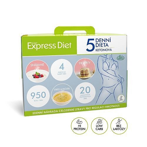 5denní proteinová ketonová dieta na hubnutí Express Diet 20×59 g – nová receptura bez laktózy