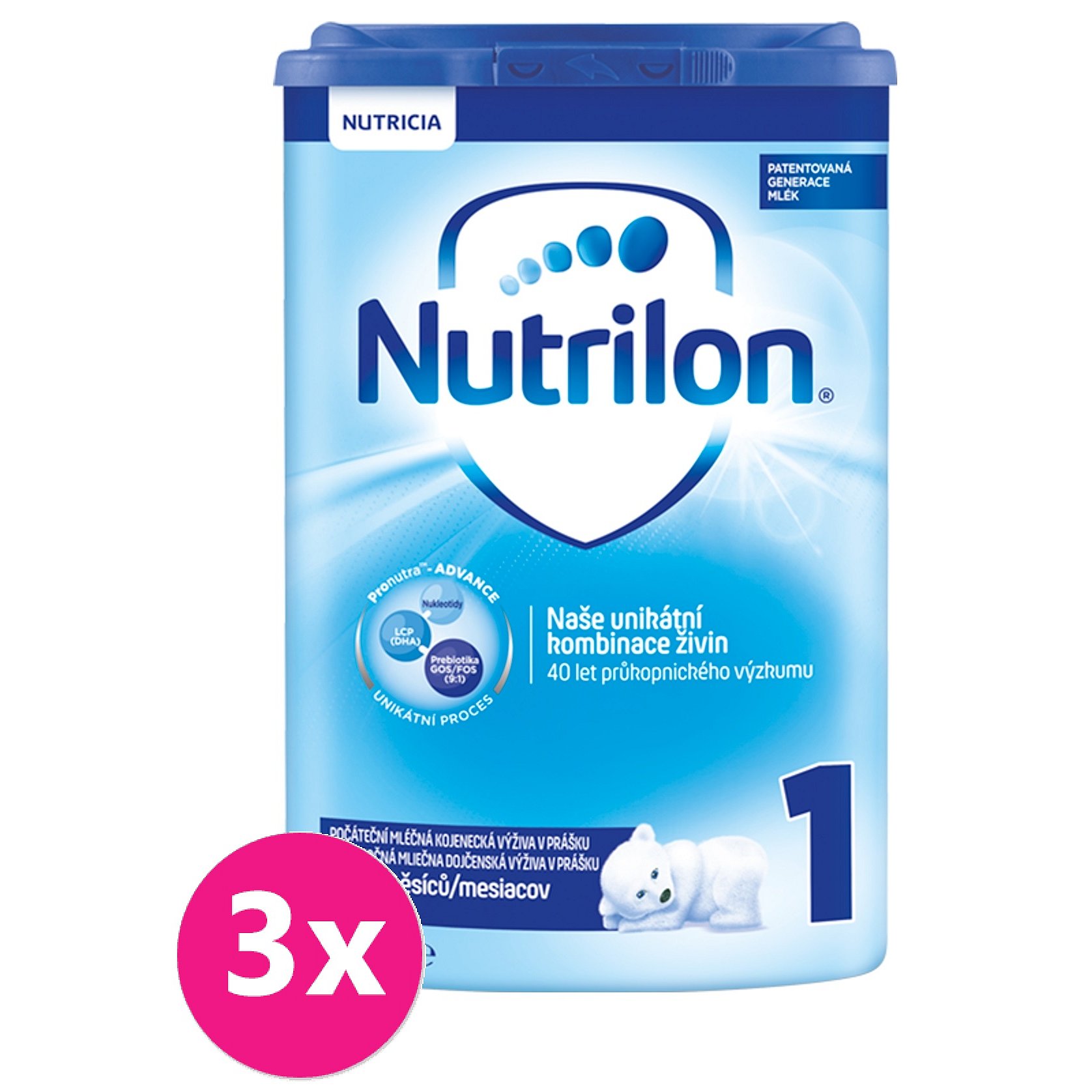 Nutricia 3x NUTRILON 1 (800g) - kojenecké mléko